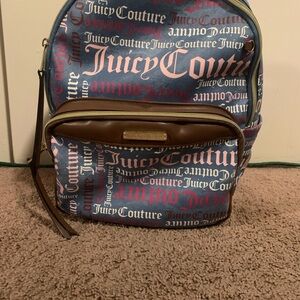 Juicy Couture Blue and Brown Women’s Backpack